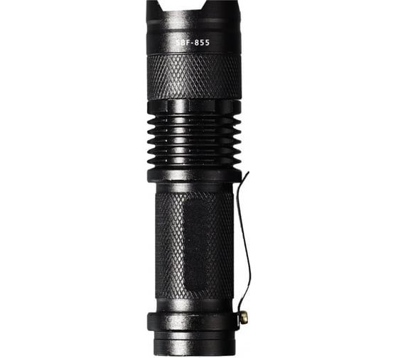 Изображение товара Фонарь аккумуляторный Smartbuy XPE LED, MicroUSB, алюминиевый, 3 режима, 14500, кейс, кабель, 9.5х d2.3 cм, S SBF-855