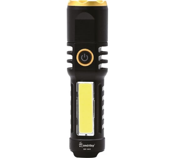Изображение товара Фонарь аккумуляторный Smartbuy XPE LED+COB бок, 4 режима, 14500, Type C, ABS, 13x3,5 см, SBF-865