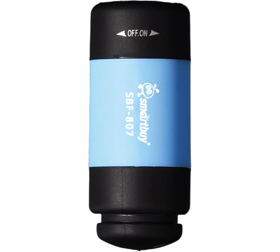Изображение товара Фонарь карманный Smartbuy LED, с зарядкой от USB A, 5.2х d2.2 см, пластик, карабин SBF-807