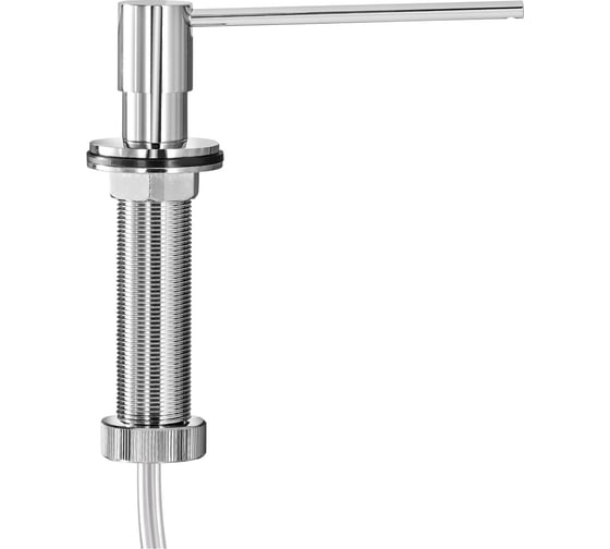 Изображение товара Дозатор для жидкого мыла встраиваемый в столешницу Merida латунный, механический, полированный, 1 л, d25 мм DWP106