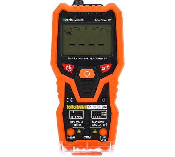 Изображение товара Мультиметр портативный интеллектуальный VERDO MH6139 0,8%, 6000 отсчетов MH613900