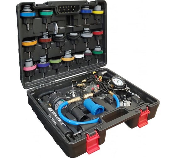 Изображение товара Набор для проверки герметичности системы охлаждения Thorvik RPTS28 28 предметов 053892