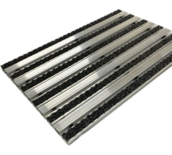 Изображение товара Грязезащитная придверная решетка ООО ПК ЦентрВход Эксперт ворс, черный, размером 1200x600 мм 731EX022