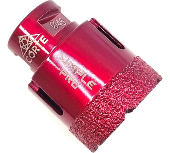 Изображение товара Коронка алмазная для УШМ CORTE SIMPLE PRO M14 45 мм SPB45