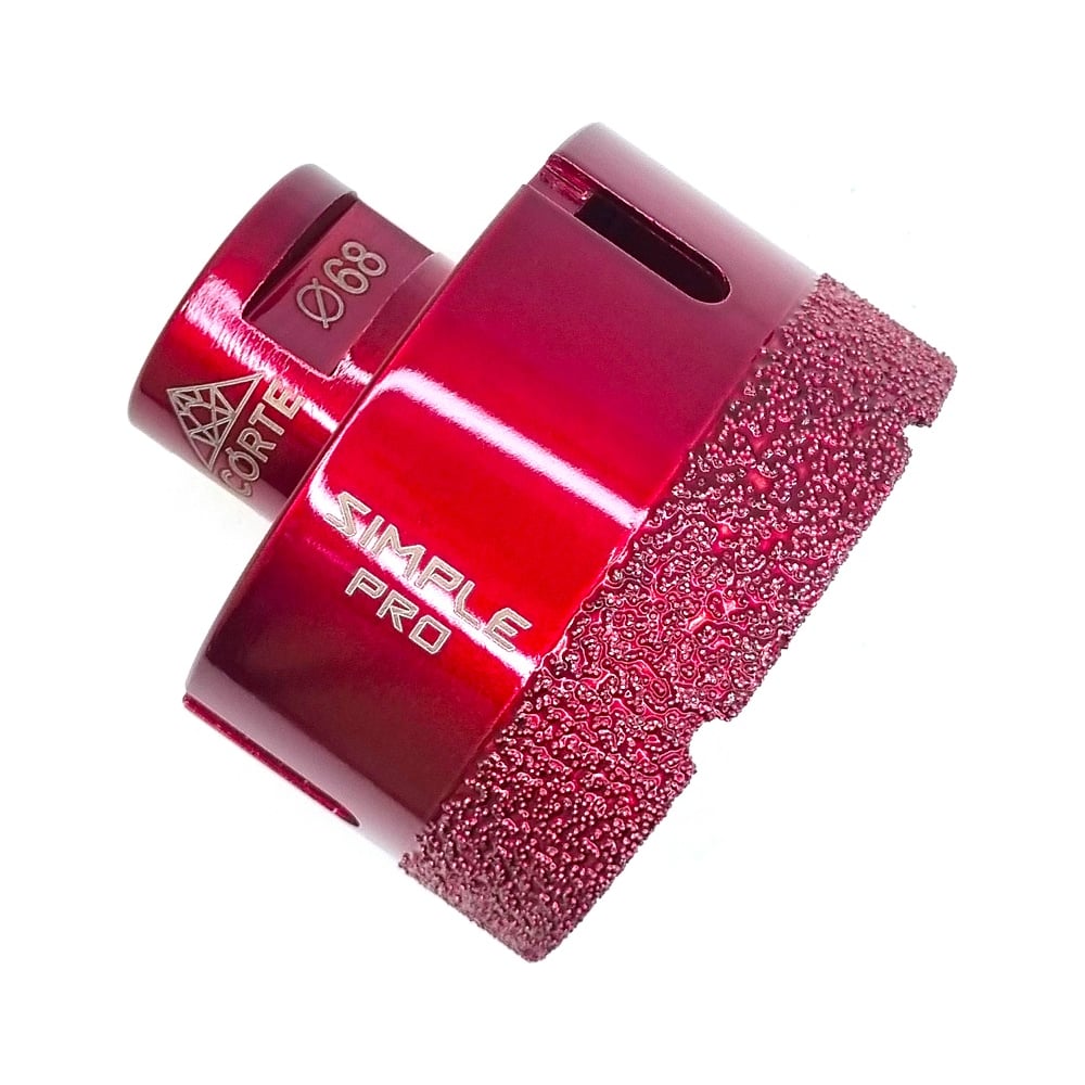 Изображение товара Коронка алмазная M14 68 мм для УШМ CORTE SIMPLE PRO высокой эффективности