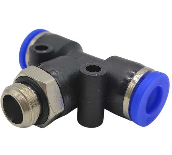 Изображение товара Фитинг-тройник Контактная Механика G1/8, трубка 6 мм KZPB06-01G