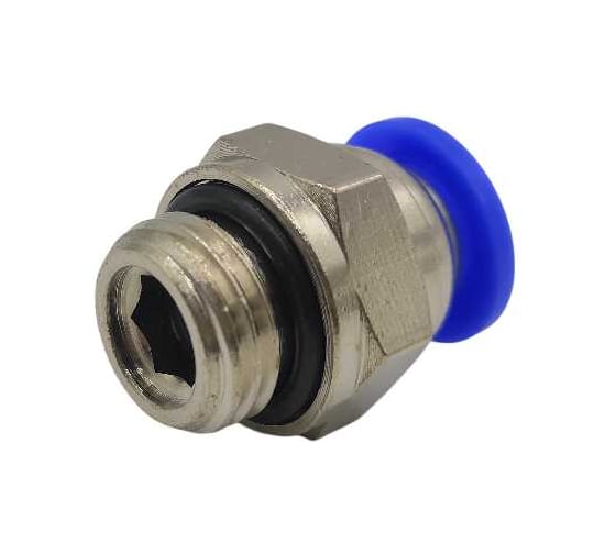 Изображение товара Фитинг цанговый прямой Контактная Механика G1/4, трубка 8мм KZPC08-02G