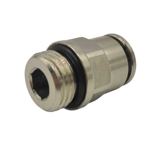 Изображение товара Фитинг цанговый прямой Контактная Механика G1/4, трубка 8 мм KEMC08-02G-A