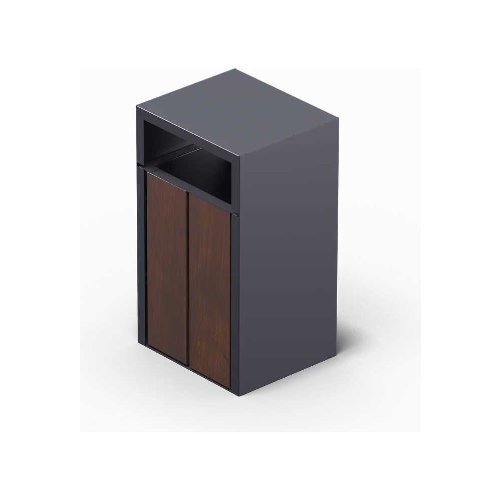 Изображение товара Практичная урна Гео-Мебель ДПК FG021 с педалью и козырьком 34 литра