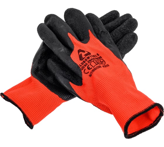 Изображение товара Перчатки рабочие ALUKOMTOOLS Полиамидные с покрытием из латекса, 12 пар 8868/12