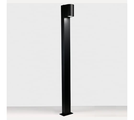 Изображение товара Садово-парковый светильник General Lighting Systems General серия Вектор средний круглый (117*136*1000), GPF-MR16-GU10-R-IP65, патрон GU10, под лампу до 50Вт, корпус металл, черный 662308