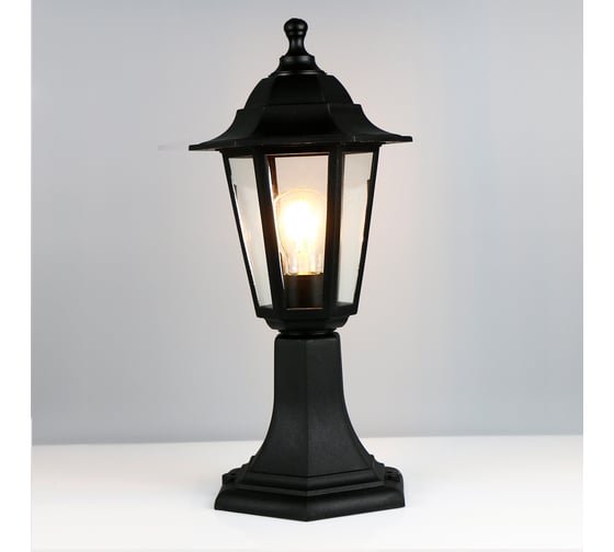 Изображение товара Садово-парковый светильник General Lighting Systems General серия Пушкинский большой (196*170*420), GPF-E27-M-IP65, патрон Е27, под лампу до 50Вт, корпус пластик + стекло, черный 662453
