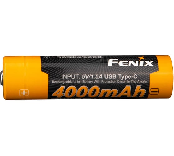 Изображение товара Аккумулятор Fenix Li-ion ARB-L18-4000U 18650USB ARBL184000U