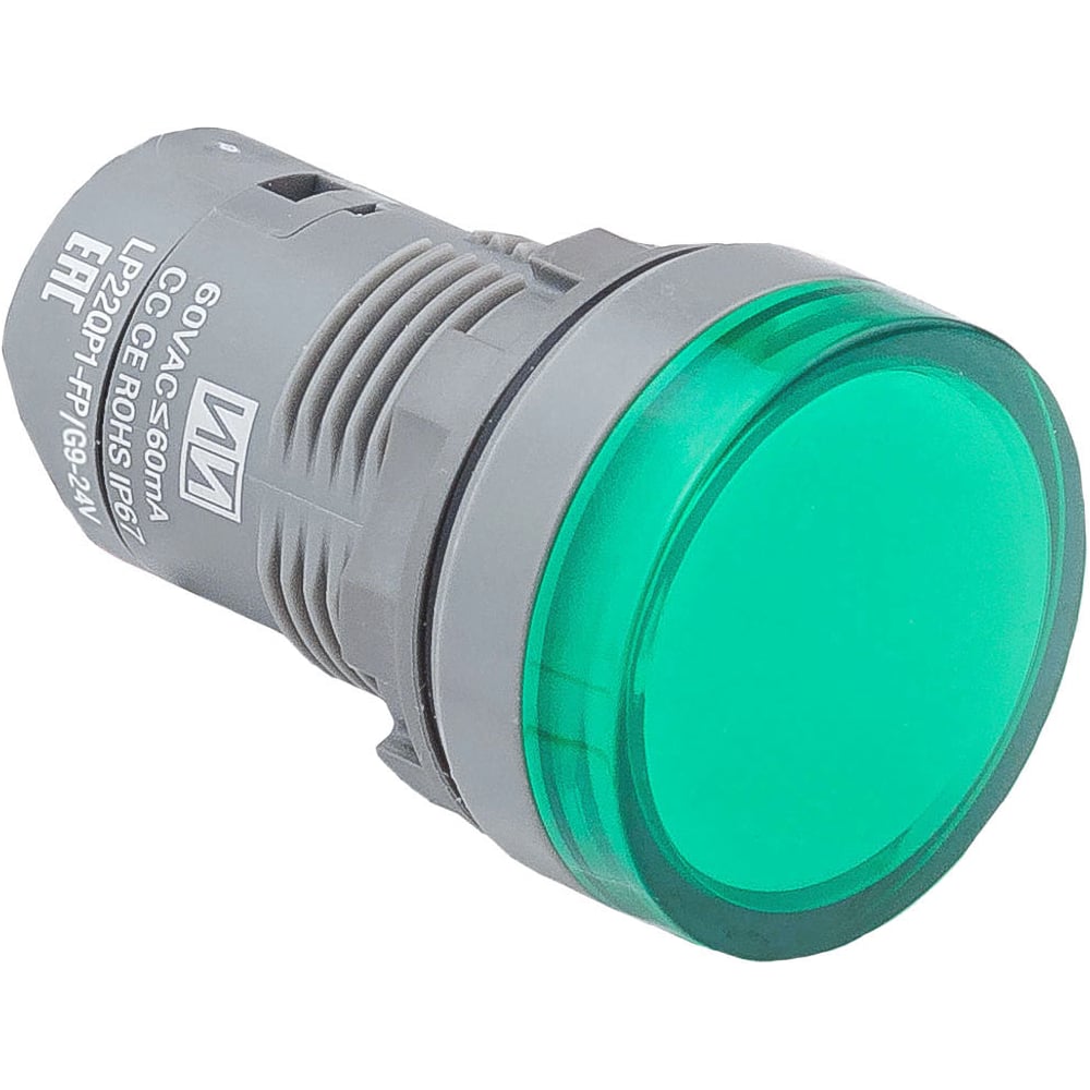 Изображение товара Зеленая сигнальная лампа Инпром Инновации LP22QP1-FP/G 230В IP67 светодиод