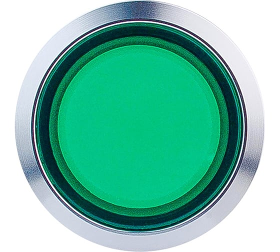 Изображение товара Кнопка Инпром Инновации BN22QP1-M/G NO+LED с подсветкой 230В, зеленая bn10043