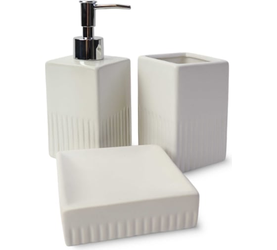 Изображение товара Набор для ванной ND Play Cube - диспенсер, стакан, мыльница 315793