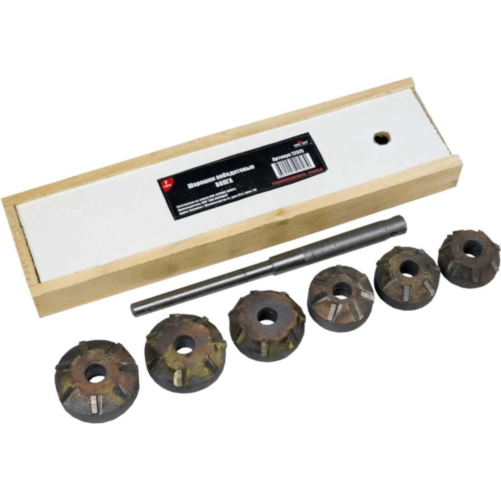 Изображение товара Сервис Ключ Шарошки победит Волга 7 зубов 72575 в деревянном футляре