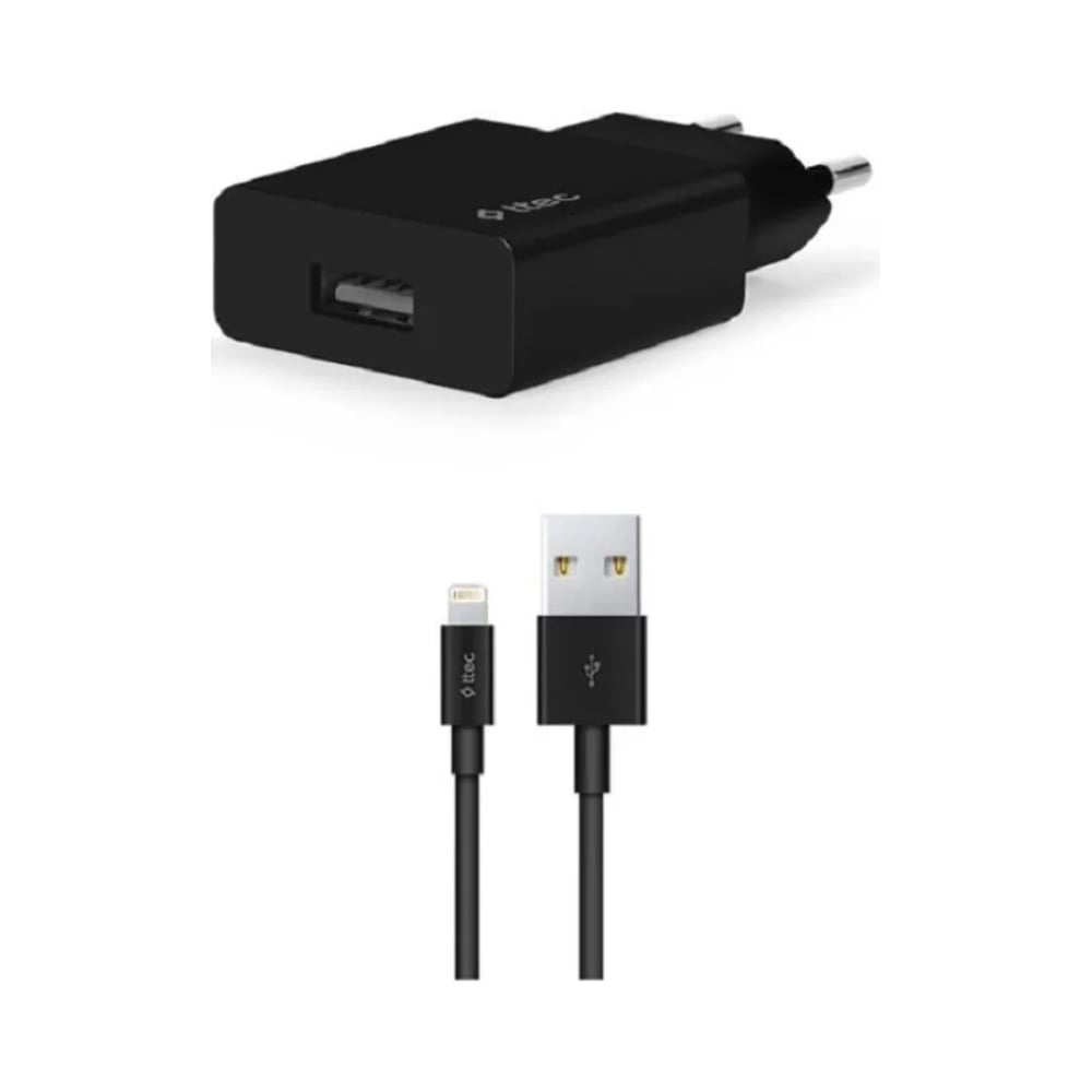 Изображение товара Сетевое зарядное устройство TTEC SmartCharger 2.1A кабель Lightning для Apple