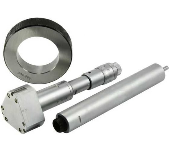 Изображение товара Нутромер микрометрческий трехточечный Micron 175-200 мм, 0.005, с установочным кольцом 352598