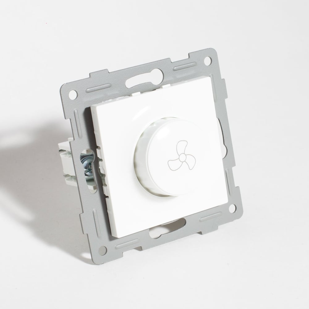 Изображение товара Регулятор скорости вентилятора поворотный SPL 220-250V, 300VA (белый) 9 шт. 201153