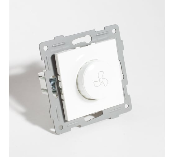 Изображение товара Регулятор скорости вентилятора поворотный SPL 220-250V, 300VA (белый) 9 шт. 201153