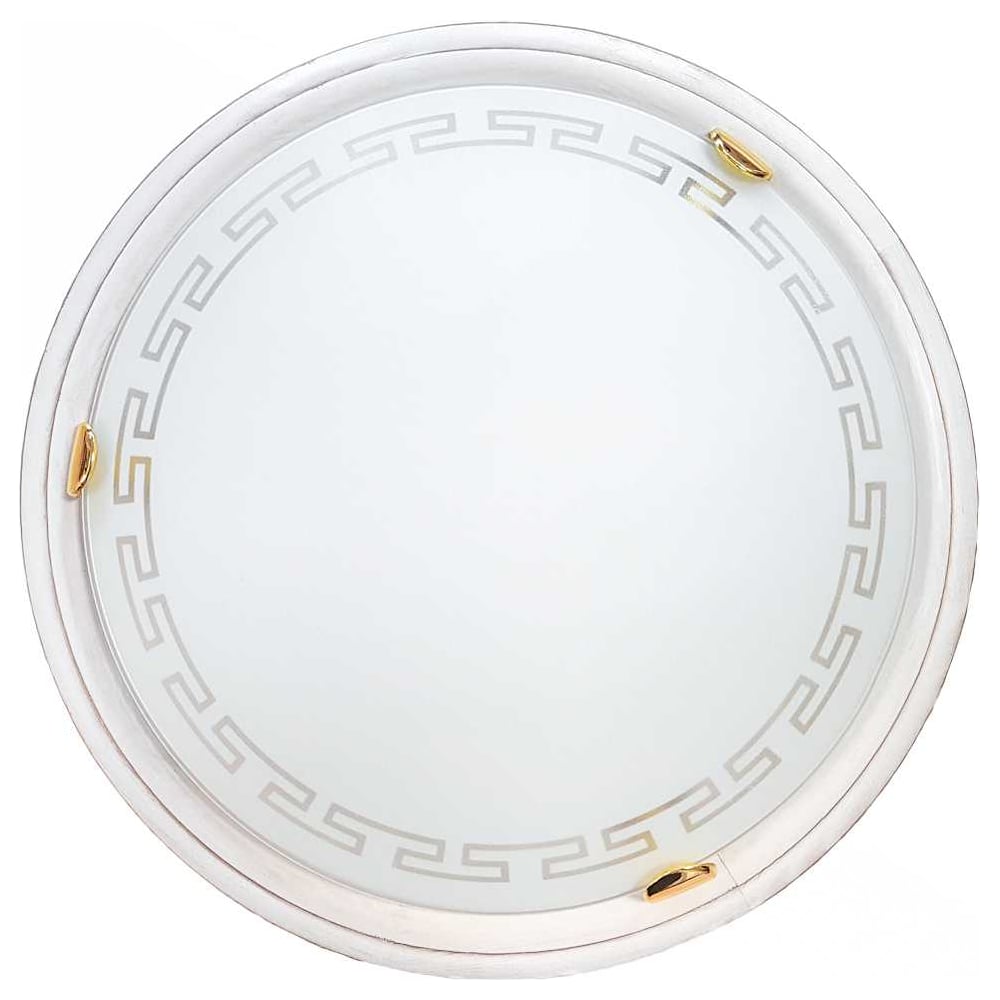 Изображение товара Настенно-потолочный светильник GRECA WOOD 2617, 2x60W, белый, круглый