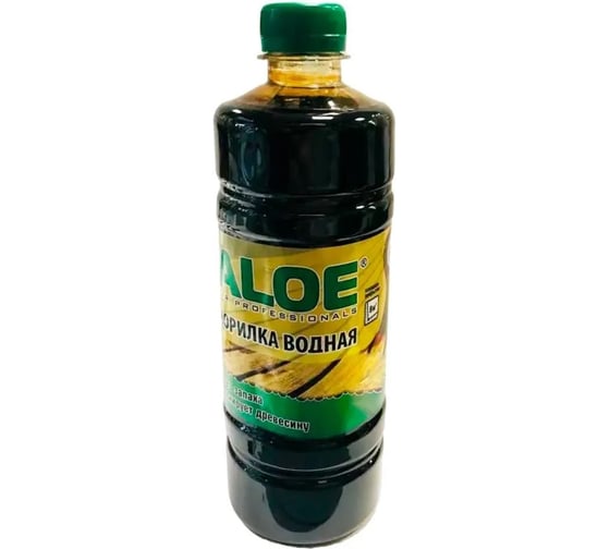 Изображение товара Морилка ALOE Красное дерево, водная, 0,5 л, пэт, 6 шт 10734