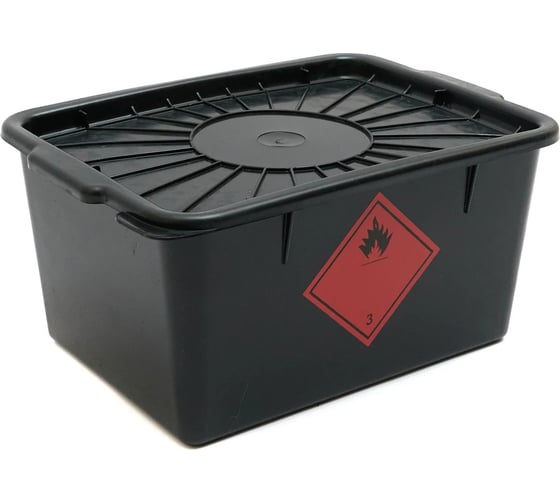 Изображение товара Ящик с крышкой для сбора нефтепродуктов (18 л., 37_30_20) VENGO ЯНД-18