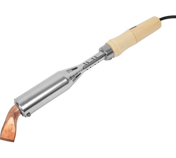 Изображение товара Электрический паяльник Gigant 300Вт, клин, деревянная рукоятка GES-05