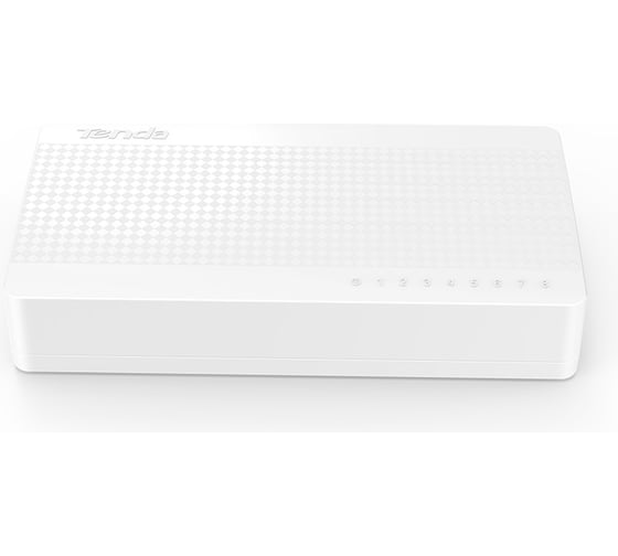 Изображение товара Мини-коммутатор неуправляемый Tenda S108 8 портов, 8x100 Мбит/с, настольный, пластиковый корпус 10000034762