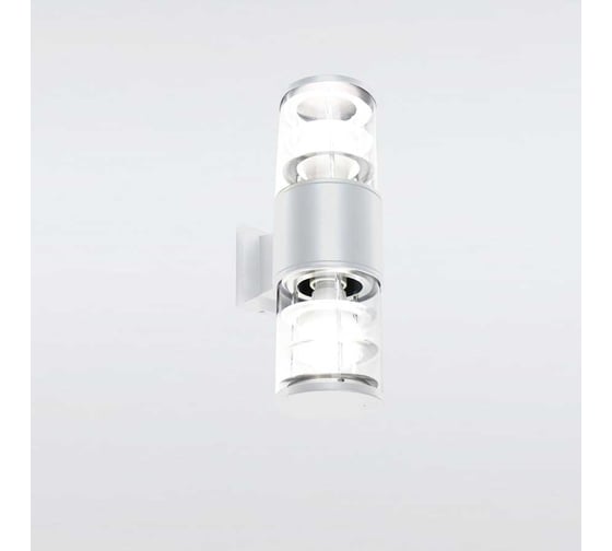 Изображение товара Фасадный светильник General Lighting Systems Апофема двойной (108*160*330), GWL-2Е27-M-IP65, два патрона Е27, под лампу до 50Вт, корпус металл + пластик, белый 662515