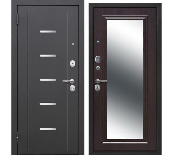 Изображение товара Дверь DIVA Foreman Ф-7 зеркало 2050x860 Левая Антик серебро - Венге УТ-00084228