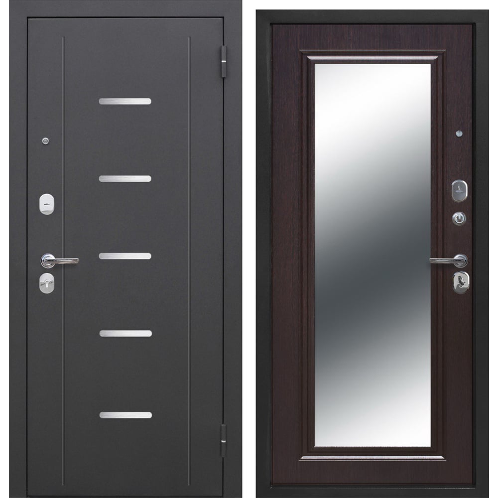 Изображение товара Дверь DIVA Foreman Ф-7 зеркало 2050x860 Правая Антик серебро - Венге УТ-00084229