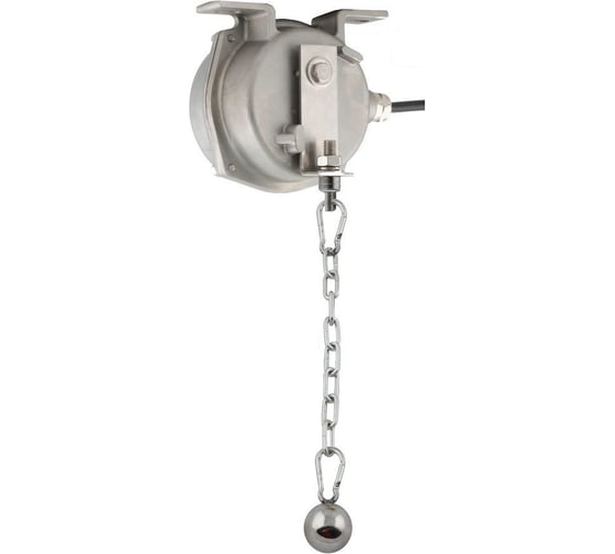 Изображение товара Датчик наличия перегруза на конвейерной ленте INNOLEVEL в корпусе из нерж. стали, -40...+75С, 250 VAC, 10 A, IP67, релейный выход, крепление чувствительного груза- цепь 1250 мм, нерж. сталь IL-BHS-M-SS