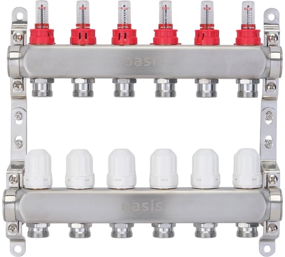 Изображение товара Коллекторная группа OASIS с расх., 6-вых. НЕРЖ 1”3/4 KNB01-06