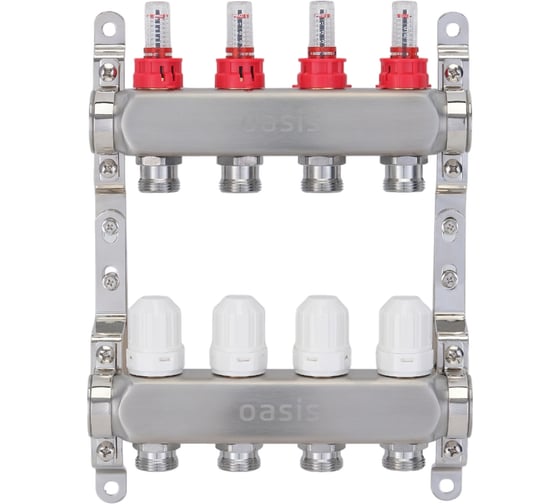 Изображение товара Коллекторная группа OASIS с расх., 4-вых. НЕРЖ 1”3/4 KNB01-04