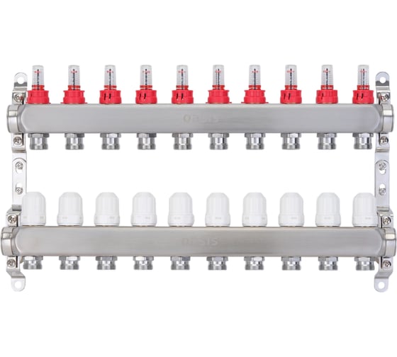Изображение товара Коллекторная группа OASIS с расх., 10-вых. НЕРЖ 1”3/4 KNB01-10