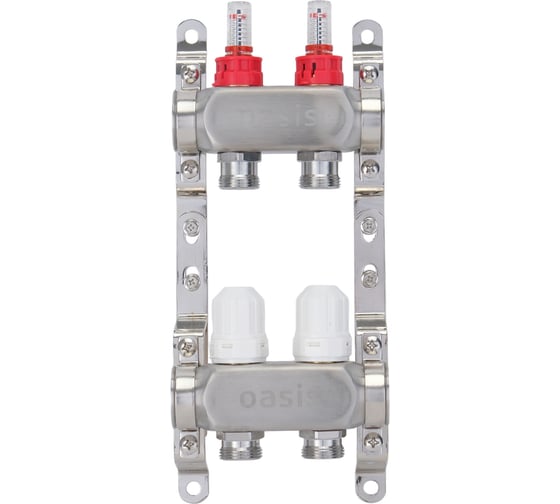 Изображение товара Коллекторная группа OASIS с расх., 2-вых. НЕРЖ 1”3/4 KNB01-02