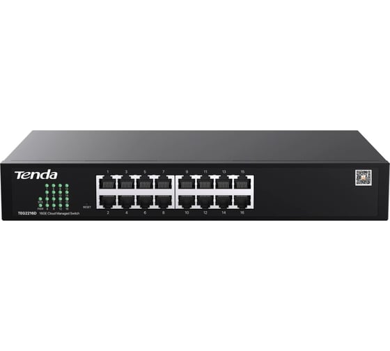 Изображение товара Коммутатор облачный управляемый Tenda TEG2216D, 16x1 Гбит/с, металлический корпус 10000147136