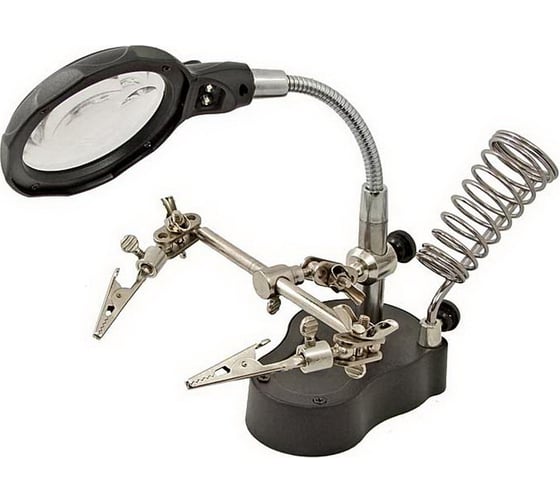 Изображение товара Штатив для платы с лупой и подставкой MG16126-A (3.5X/12X) для паяльника Ruichi 91341