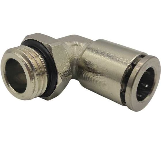 Изображение товара Фитинг цанговый Контактная Механика угловой G1/8, трубка 6 мм KEML06-01G-A