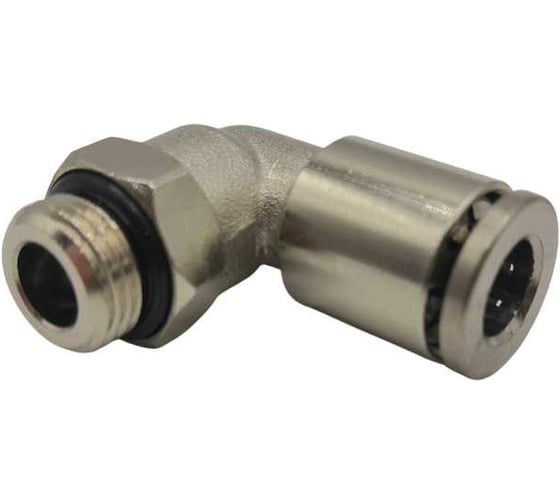 Изображение товара Фитинг цанговый Контактная Механика угловой G1/4, трубка 8 мм KEML08-02G-A