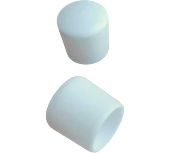 Изображение товара Заглушка для труб 23 БОЛТА наружная, круглая, d 18 мм, белая, 10 шт 26-2094ф10