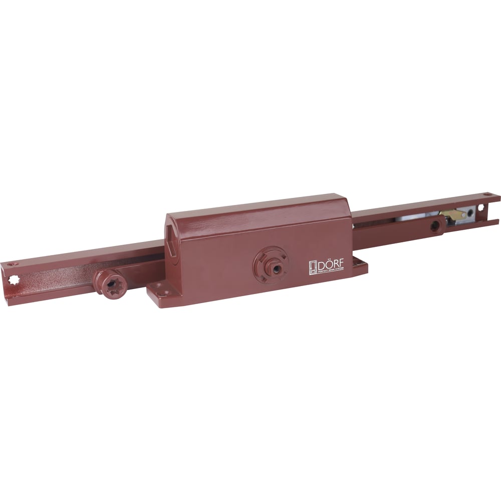 Изображение товара Двойной доводчик DORF SLIDE_8224 коричневый с фиксацией