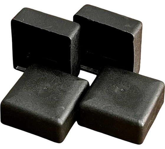 Изображение товара Заглушка для труб 23 Болта наружная квадратная 60x60 мм черная, 20 шт 26-3060ф20