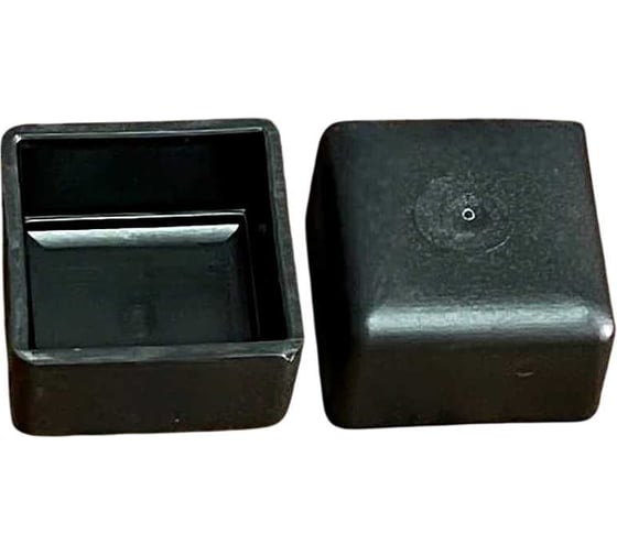 Изображение товара Заглушка для труб 23 Болта наружная квадратная 40x40 мм черная, 16 шт 26-3040ф16