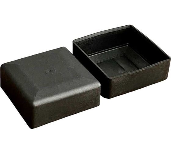 Изображение товара Заглушка для труб 23 Болта наружная квадратная 80x80 мм черная, 20 шт 26-3080ф20