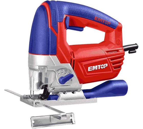 Изображение товара Лобзик электрический EMTOP напряжение: 220-240 В 50/60 Гц,, потребляемая мощность: 800 Вт, скорость холостого хода: 800-3000 об/мин EJSW8001