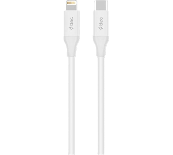Изображение товара Кабель TTEC Type-C - Lightning Fast Charging Cable. Длина: 150 см. Цвет: белый 2DK40B