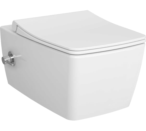 Изображение товара Подвесной безободковый унитаз VITRA Metropole Rim-Ex с функцией биде и встроенным смесителем 7672B003-1684